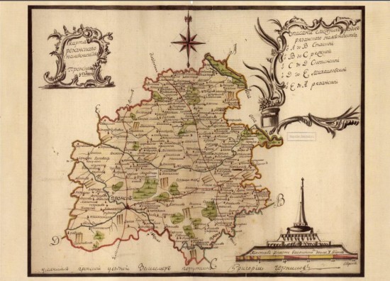 Карта Пронского уезда Рязанского наместничества 1794 года - screenshot_5911.jpg