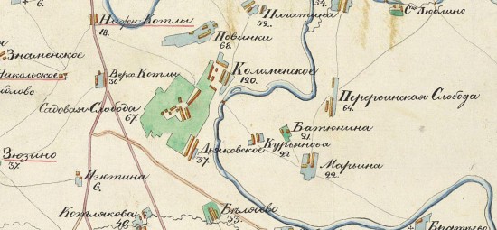 Карта окрестностей Москвы до Подольска XIX века - screenshot_6308.jpg