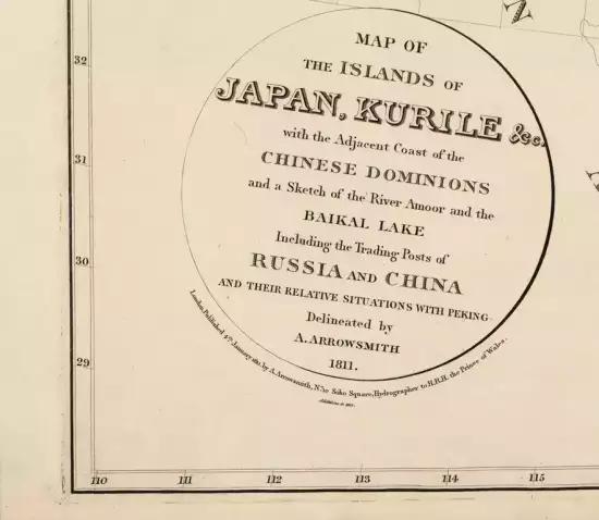 Английская карта Японий, часть Сибирии и Китая 1811 - 05-01 (Копировать).webp