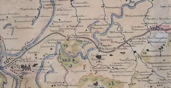 Карта Уфимской губернии 1912 года -  Уфимской губернии 1912 года (1).webp