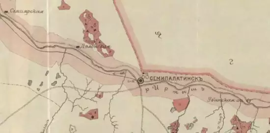 Карта заселения русскими переселенцами Семипалатинской области 1910 года - screenshot_3916.webp