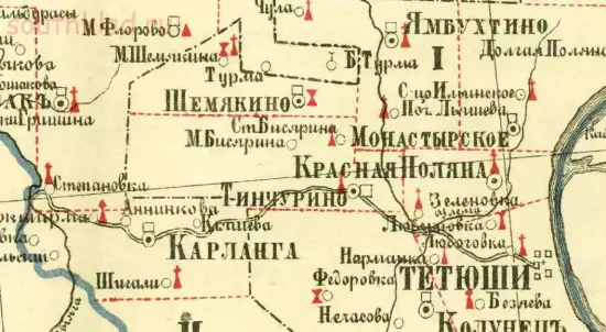 Карта Тетюшского уезда Казанской губернии 1895 года - screenshot_4287.webp