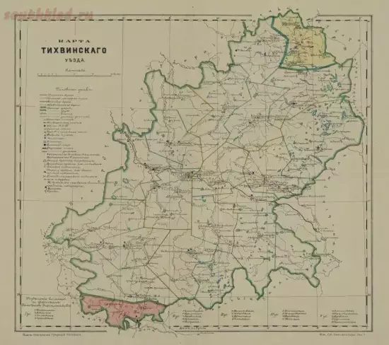 Карта Тихвинского уезда Новгородской губернии 1895 года - screenshot_4996.webp