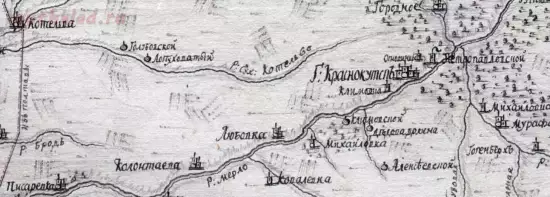 Карта Краснокутского уезда из описания 1788 года - screenshot_257.webp