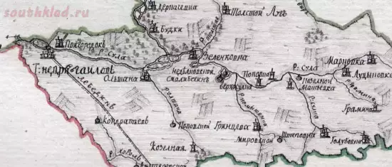 Карта Недригайловского уезда из описания 1788 года - screenshot_260.webp