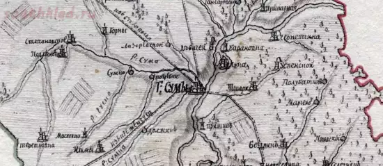 Карта Сумской уезд из описания 1788 года - screenshot_261.webp