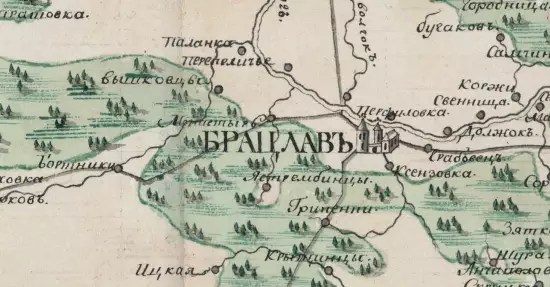 Карта Брацлавского повета уезда 1802, 1809 и 1815 гг. - screenshot_2599.webp