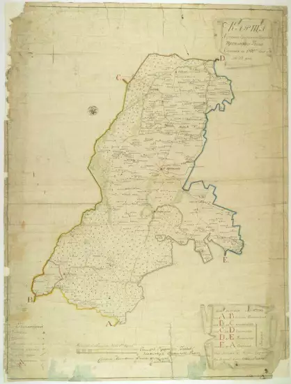 Карта Пружанского уезда Литовско Гродненской губернии 1809 года - screenshot_2697.webp