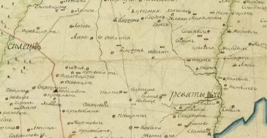 Карта Пружанского уезда Литовско Гродненской губернии 1809 года - screenshot_2698.webp
