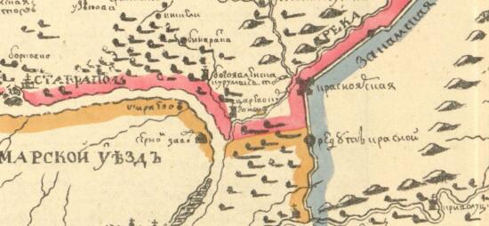Карта представляющая дорогу от Орнебурга до Ельшанца 1755 года - screenshot_4161.jpg