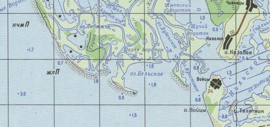 Карта для спортивного и любительского рыболовства на озере Ильмень 1991 год - screenshot_4434.jpg