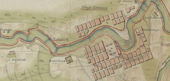 Геометрической специальный план, Боровицким порогам от Опеченской до потерпильской пристани 1797 год - screenshot_4880.jpg