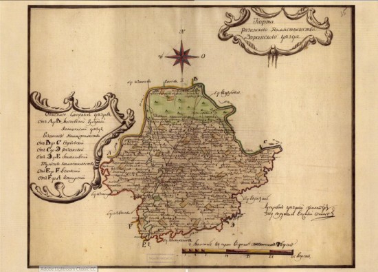 Карта Зарайского уезда Рязанского наместничества 1794 года - screenshot_5915.jpg