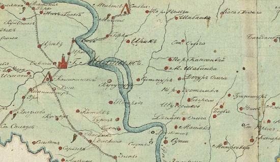 Геометрическая карта Вятской губернии трех уездов XIX века - screenshot_6205.jpg