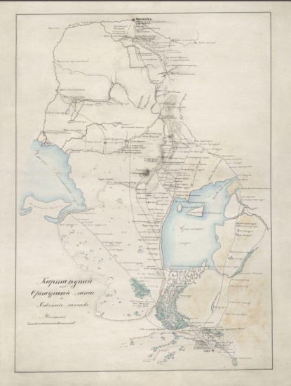 Карта путей от Оренбургской линии в Хивинское ханство 1839 года - screenshot_6416.jpg
