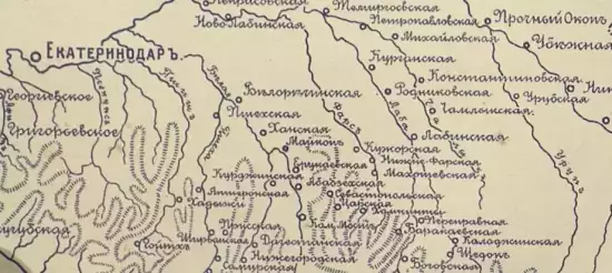 Карта пути следования и района действий АСП -  пути следования и района действий Астраханского сборного полка.webp