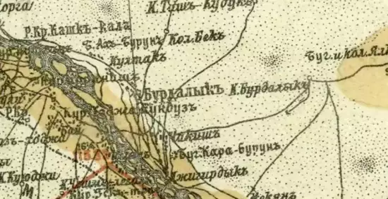 Карта Восточной части Закаспийской области 1917 год - screenshot_3077.webp