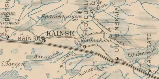 Карта части Западной Сибири в окрестностях Омска 1900 года - screenshot_3775.webp