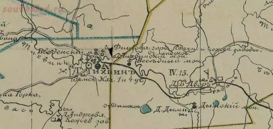 Карта Тихвинского уезда Новгородской губернии 1895 года - screenshot_4997.webp