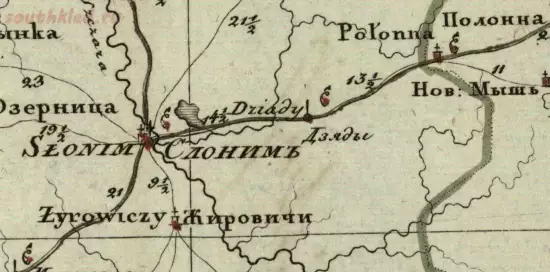 Генеральная карта Гродненской губернии и Белостокской области 1820 год - screenshot_5261.webp