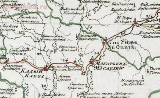 Генеральная карта Костромской губернии 1822 года - screenshot_5320.webp