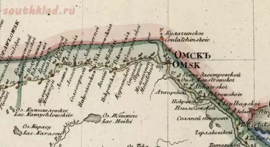 Генеральная карта Омской области 1829 года - screenshot_5475.webp