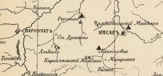 Карта распостранений главных полезных ископаемых Пензенской губернии 1916 года - screenshot_589.webp