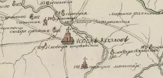 Топографическая карта Тамбовского наместничества Козловского уезда 1787 года - screenshot_683.webp