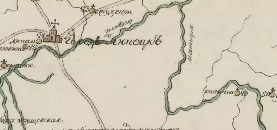 Топографическая карта Тамбовского наместничества Липецкогоого уезда 1787 года - screenshot_687.webp