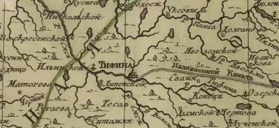 Карта географическая представляющая полуденную часть Новогородской губернии на свои провинции разделенную 1772 года - screenshot_814.webp