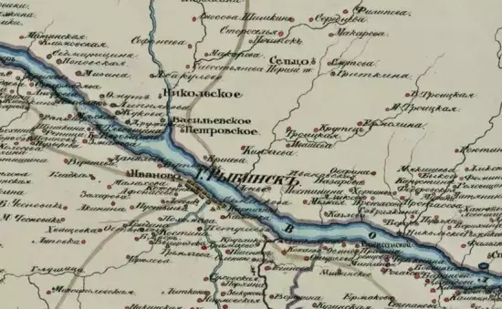 Карта Рыбинского уезда Ярославской губернии 1798 года - screenshot_1330.webp