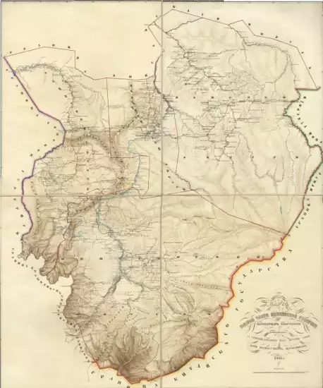 Карта южной части Енисейской губернии Четырёх округов 1855 год - screenshot_346.webp