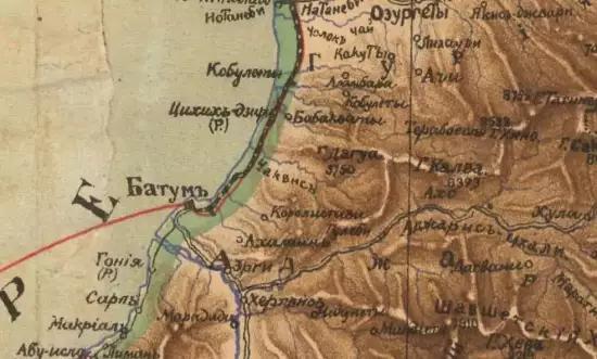Карта Армении и пограничных стран 1910 год - screenshot_690.webp