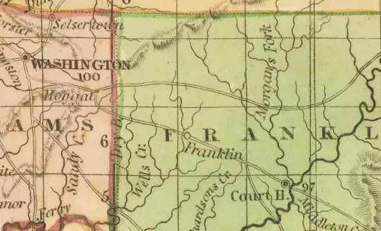 Map of Louisiana and Mississippi 1820 year - screenshot_1113.webp