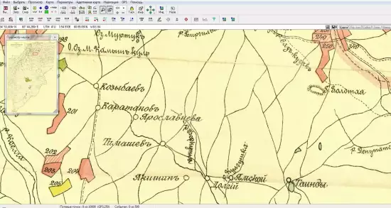Карта золотых приисков Оренбургской губернии Челябинской области 1901 года - screenshot_1576.webp