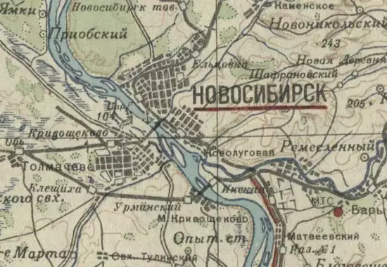 Карта Новосибирского района Новосибирской области 1944 года - screenshot_1993.webp