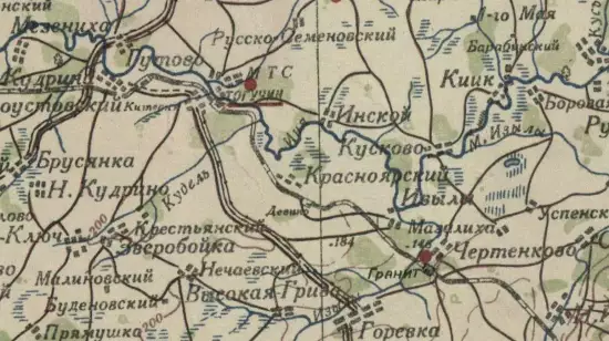 Карта Тогучинского района Новосибирской области 1944 года - screenshot_2020.webp