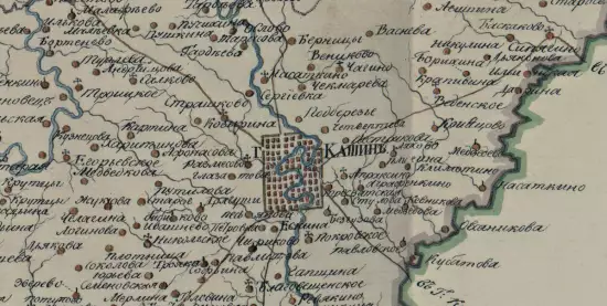 Карта Кашинского уезда Тверской губернии 1825 года - screenshot_2226.webp