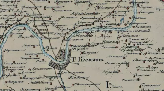 Карта Калязинского уезда Тверской губернии 1825 года - screenshot_2228.webp