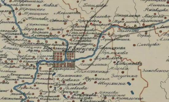 Карта Зубцовского уезда Тверской губернии 1825 года - screenshot_2234.webp