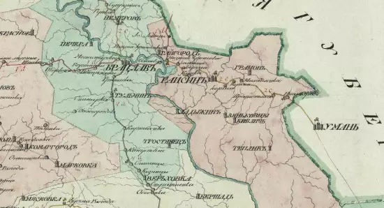 Почтовая карта Подольской губернии 1815 года - screenshot_2578.webp