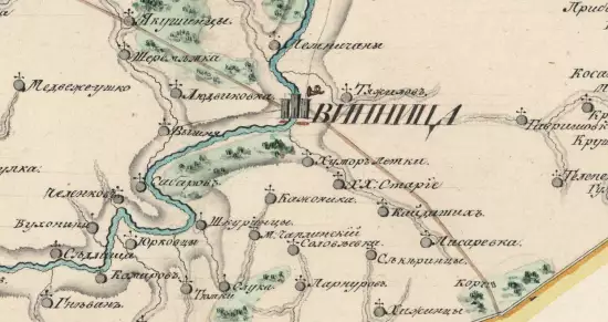 Карта Винницкого повета уезда 1802, 1809 и 1815 гг. - screenshot_2601.webp