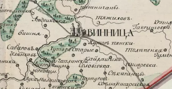 Карта Винницкого повета уезда 1802, 1809 и 1815 гг. - screenshot_2605.webp
