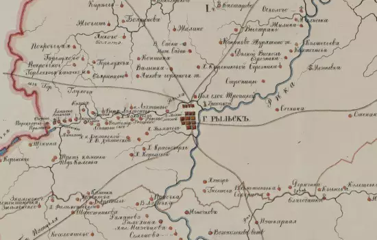 Карта Рыльского уезда Курской губернии 1785 года - screenshot_2779.webp