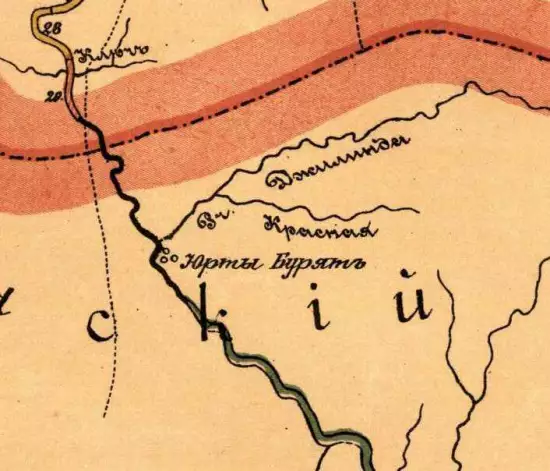 Карта золотых приисков Баргузинского округа Забайкальской области 1897 года - screenshot_2903.webp