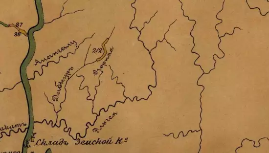 Карта золотых приисков Амурской и части Приморской области 1899 года - screenshot_2908.webp