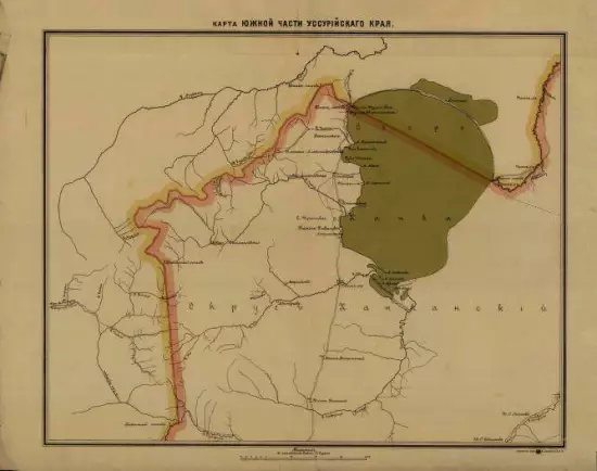 Карта Канского и Нижнеудинского округов и южной части Уссурийского края - screenshot_2911.webp