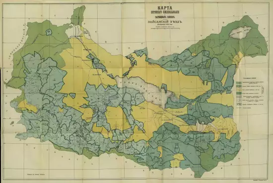 Карта Киргизского землепользования и пастбищных районов Зайсанского уезда Семипалатинской области 1909 года - screenshot_3065.webp