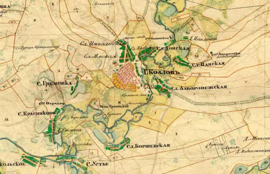 Карты Менде Тамбовской губернии 1862 года 2 версты - screenshot_3101.webp