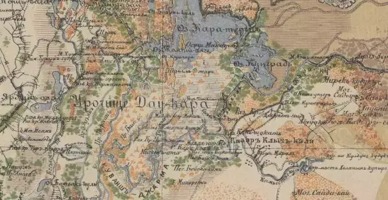 Карта Хивинского ханства и низовьев Амударьи 1873 года -  Хивинского ханства и низовьев Амударьи 1873 года (1).webp